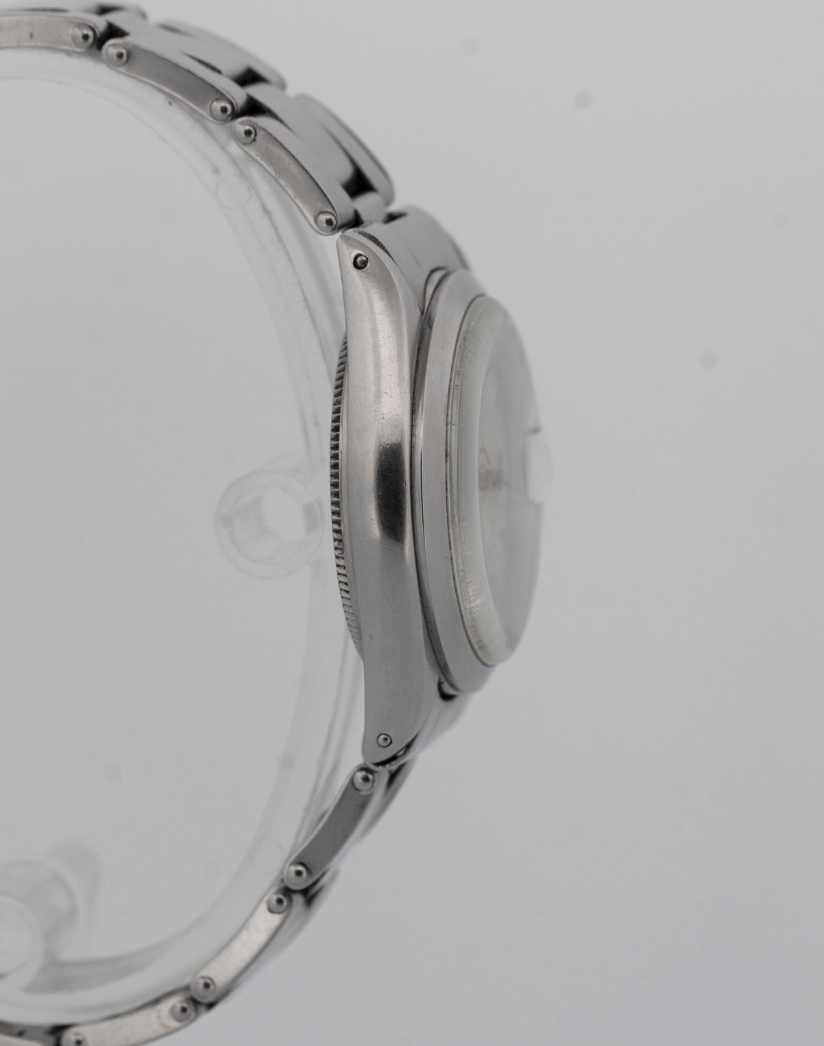 Rolex Oyster Date Precision SILVER Stainless Steel 30mm 6466 Watch