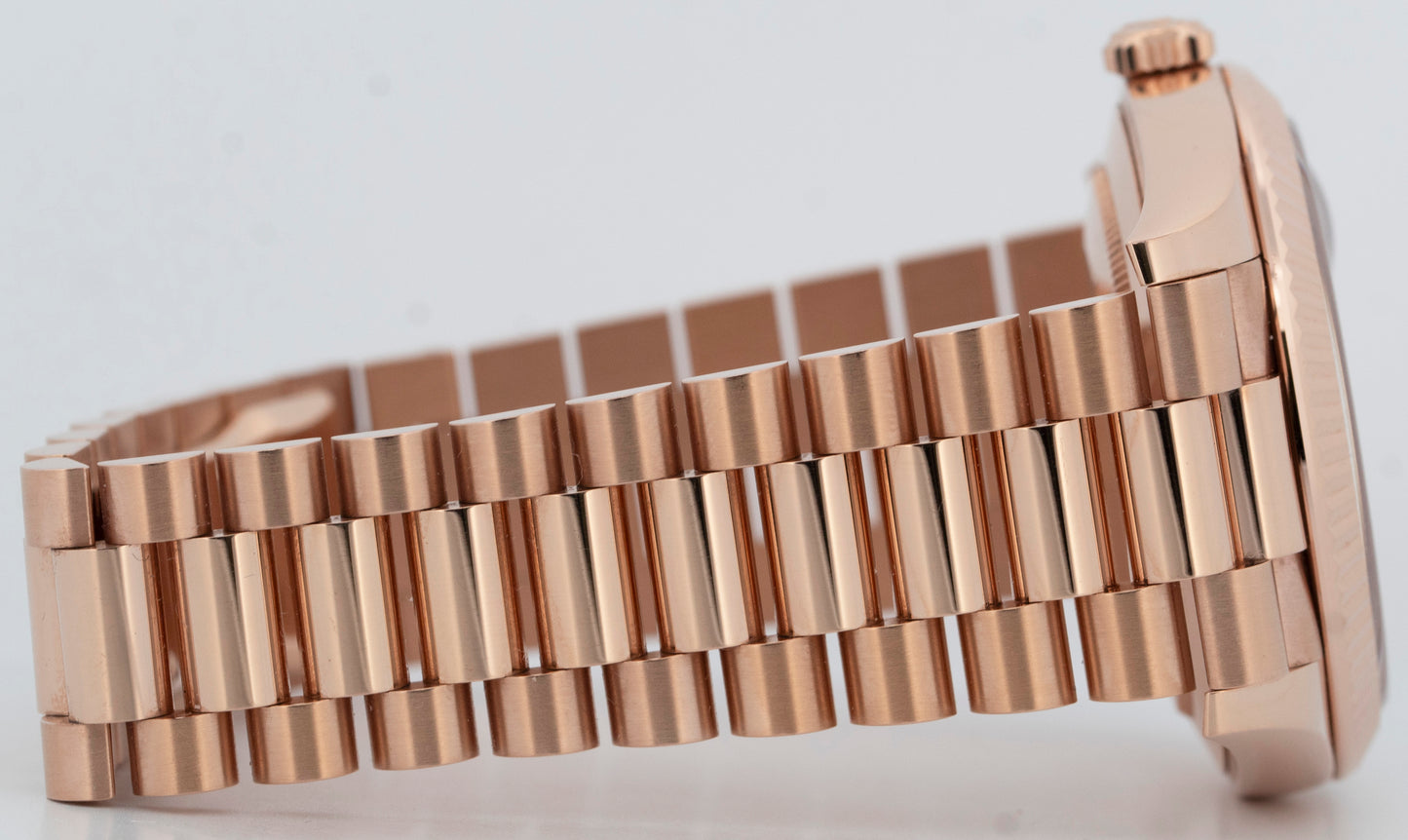 2024 PAPERS Rolex Day-Date 40 SLATE OMBRE 18K Rose Gold 40mm 228235 Watch BOX