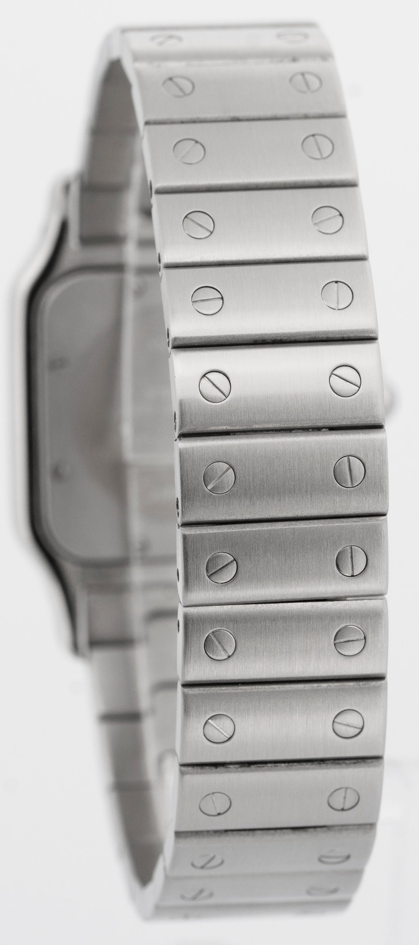 Ladies Cartier Santos Galbee WHITE Quartz 29mm Stainless Steel 1564 W20060D6