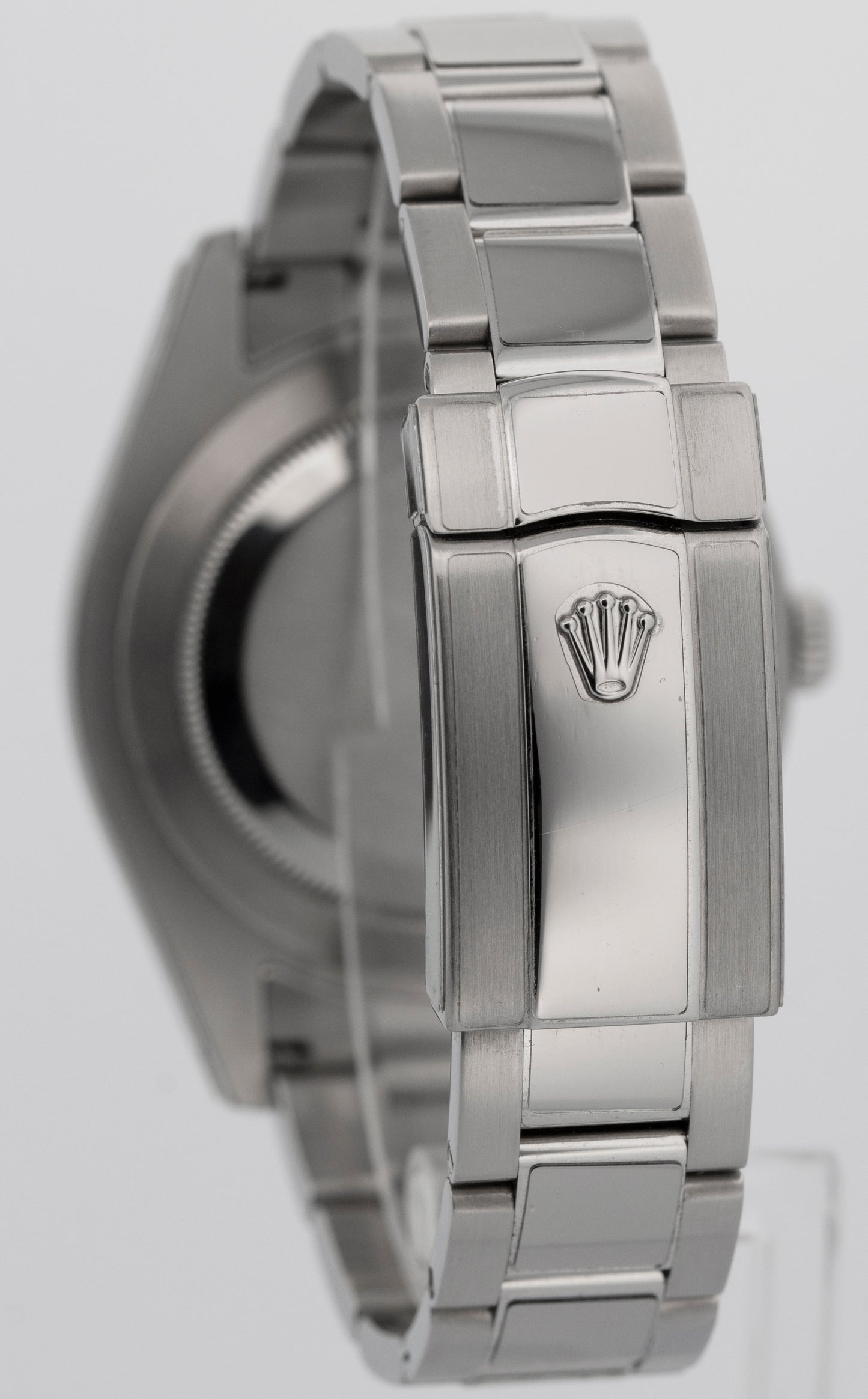 2010 Rolex DateJust II 116334 Blue Arabic Steel Fluted 41mm Watch Box Papers