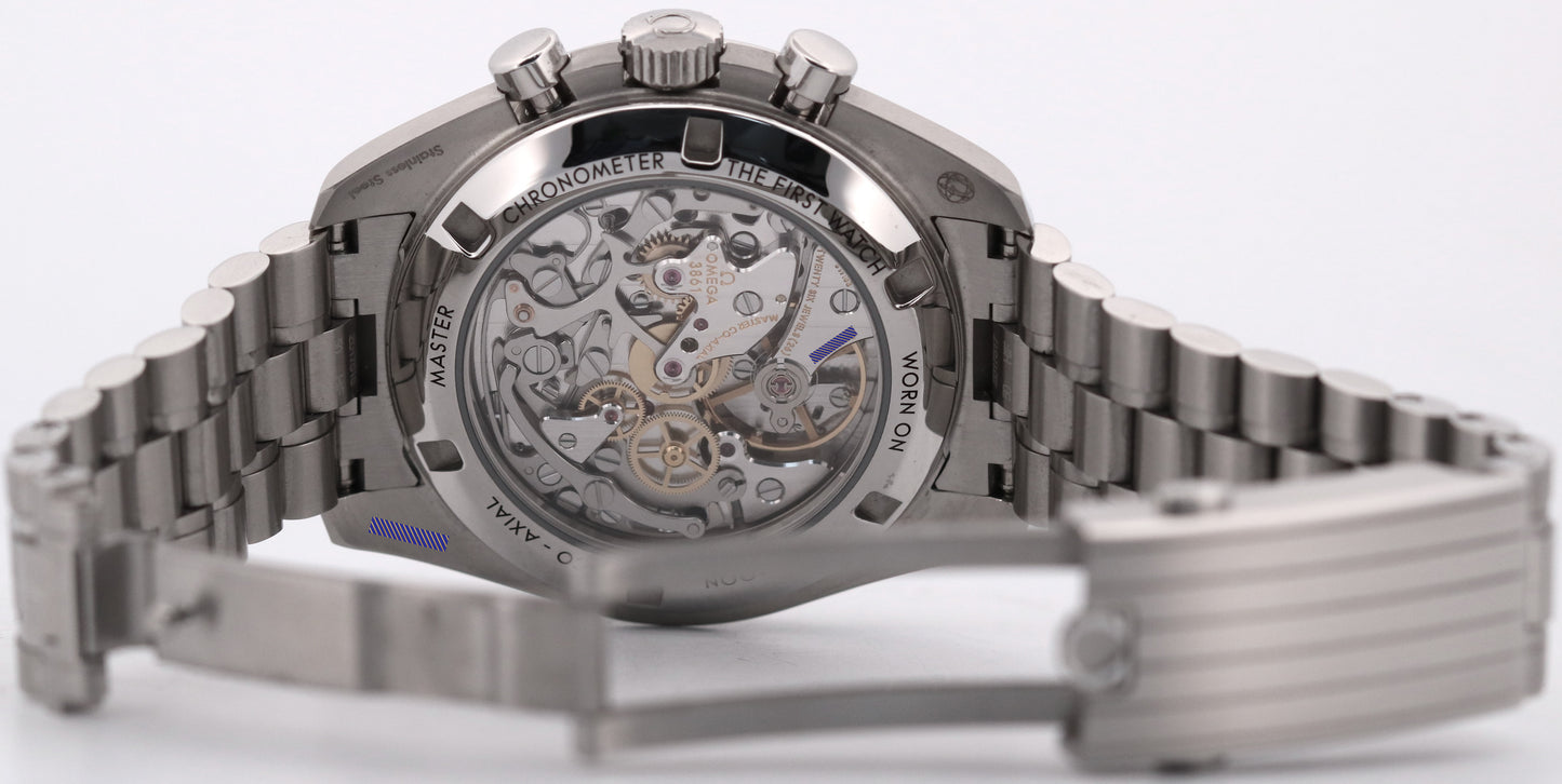 PAPERS Omega Speedmaster Moonwatch WHITE 42mm Steel 310.30.42.50.04.001 BOX