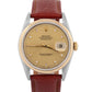Rolex DateJust 36mm CHAMPAGNE DIAMOND Two-Tone 18K Gold Fluted 16233 Watch