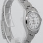 Ladies Rolex Date 26mm White Stainless Steel Oyster Roman Automatic Watch 69160