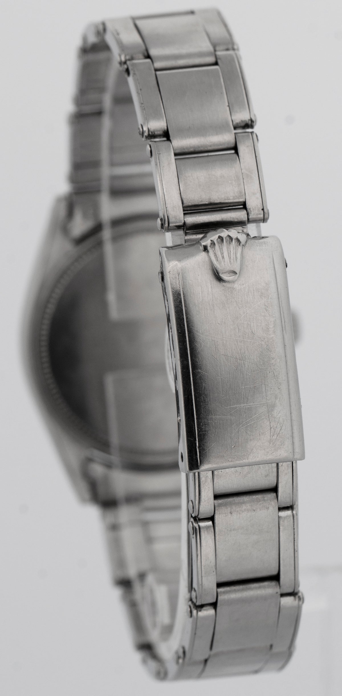 Rolex Oyster Date Precision SILVER Stainless Steel 30mm 6466 Watch