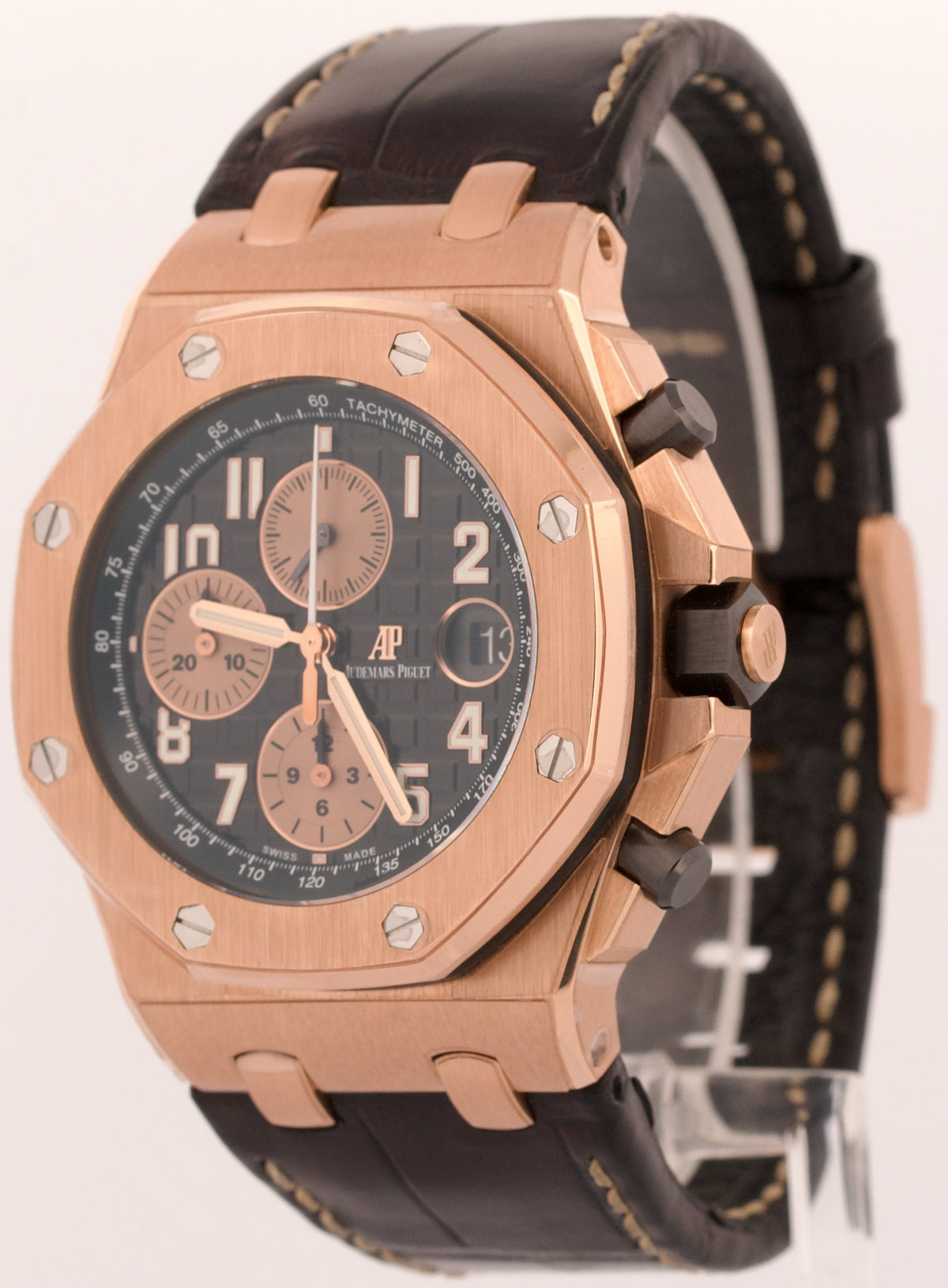 2020 Audemars Piguet Royal Oak Offshore 26470OR Black 18K Gold 42mm Box Papers