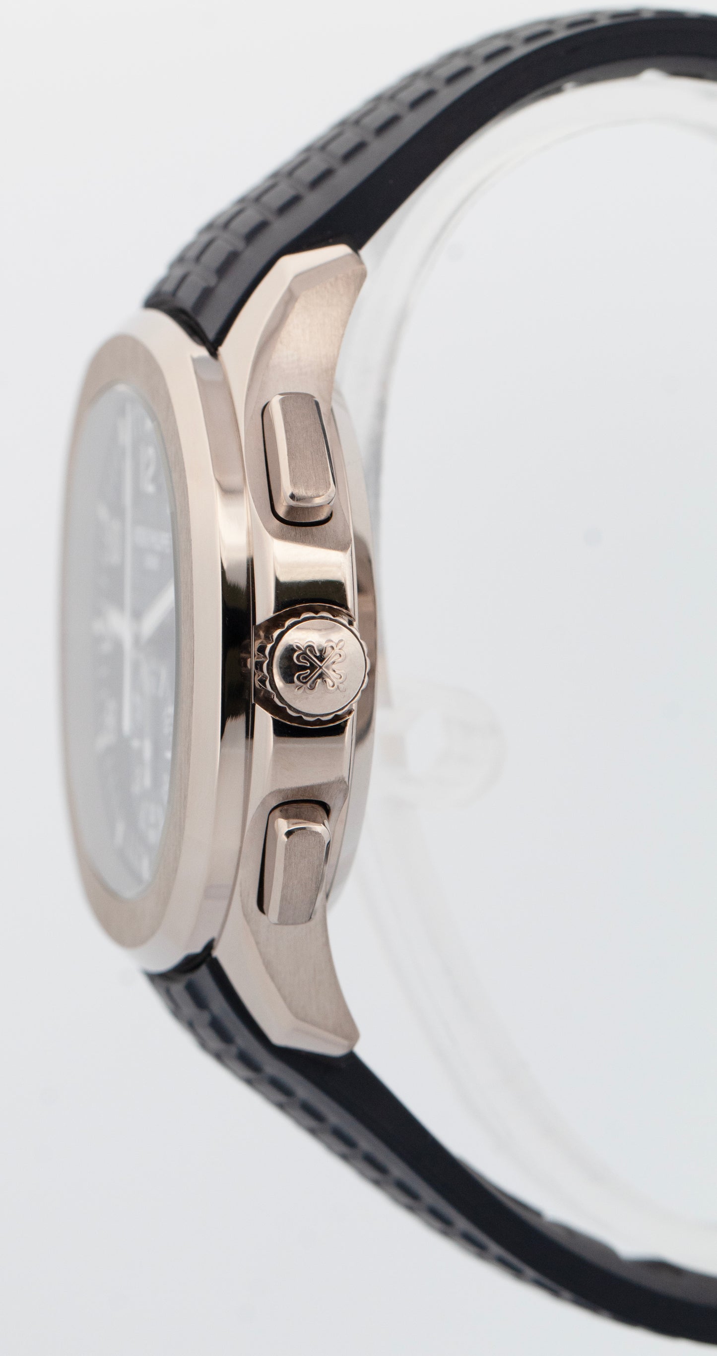 PAPERS Patek Philippe Aquanaut BLUE Rubber 18K White Gold 42.2mm 5968G-001 BOX