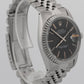 Rolex DateJust 16030 Black Stainless Steel Black Engine-Turned 36mm Watch