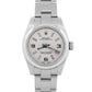 PAPERS Rolex Oyster Perpetual Silver Pink 26mm Stainless Steel Watch 176200 BOX