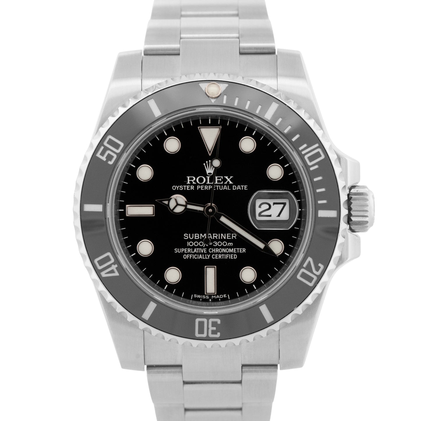2023 CPO PAPERS Rolex Submariner Date BLACK Steel 40mm Watch 116610 LN BOX