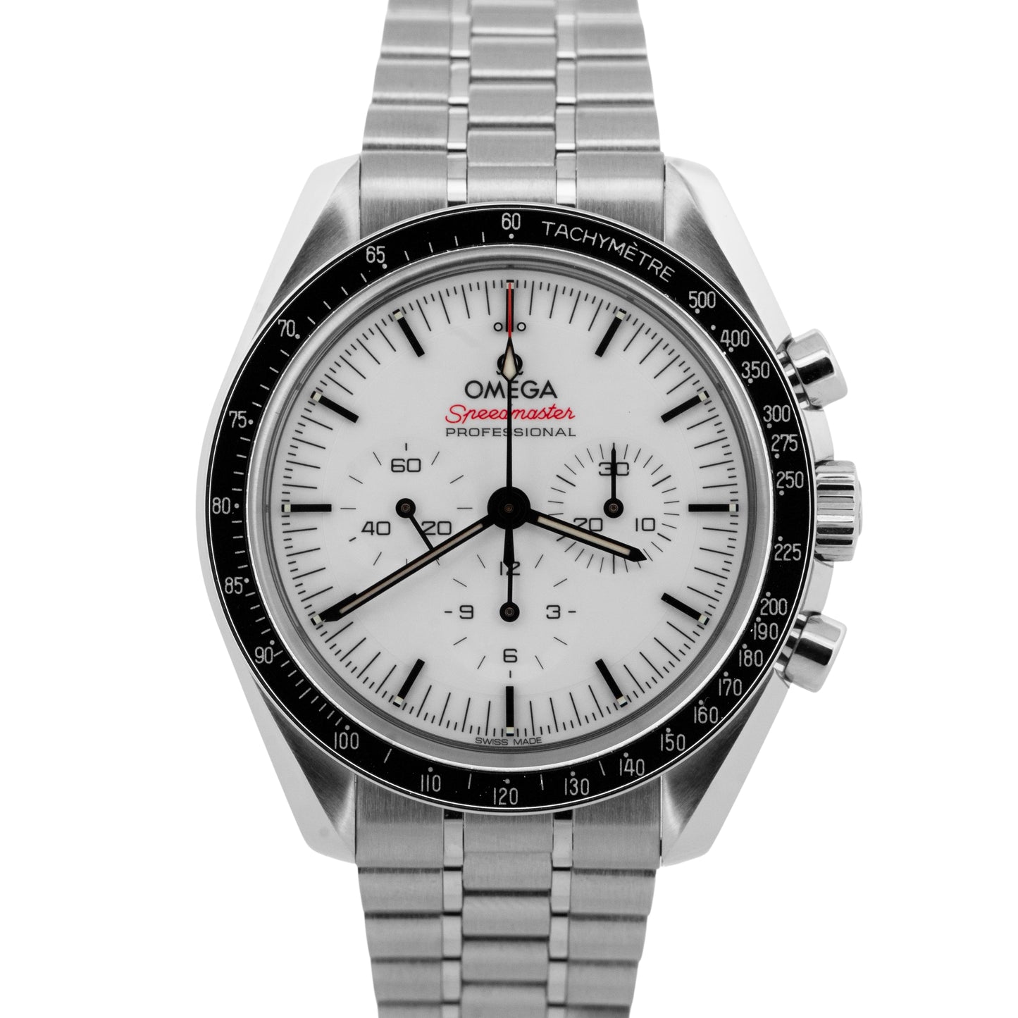 2026 PAPERS Omega Speedmaster WHITE Stainless Steel 42mm 310.30.42.50.04.001 BOX