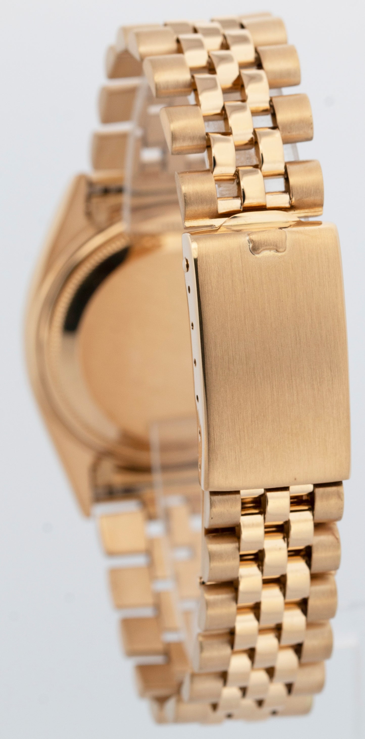 Vintage Rolex Day-Date SILVER Doorstop 18K Yellow Gold Jubilee 36mm 6611 Watch