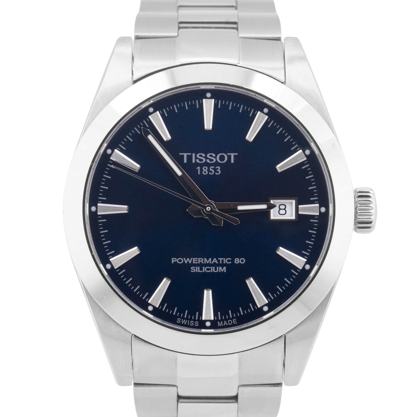 Tissot Gentleman Powermatic 80 Silicium Blue 40mm Date Watch T127.407.11.041.00