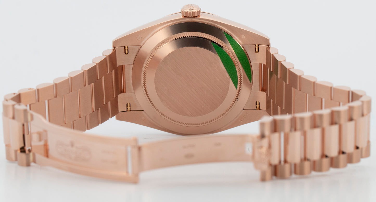 New 2026 Rolex Day-Date 40 228235 Chocolate Rose Gold 40mm Box Papers
