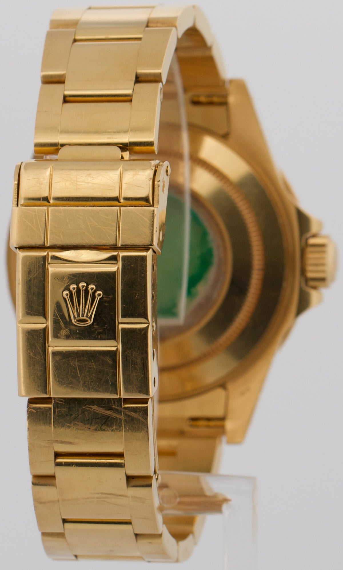 1993 Unpolished Rolex Yacht-Master 16628 White 18K Yellow Gold 40mm Oyster Watch