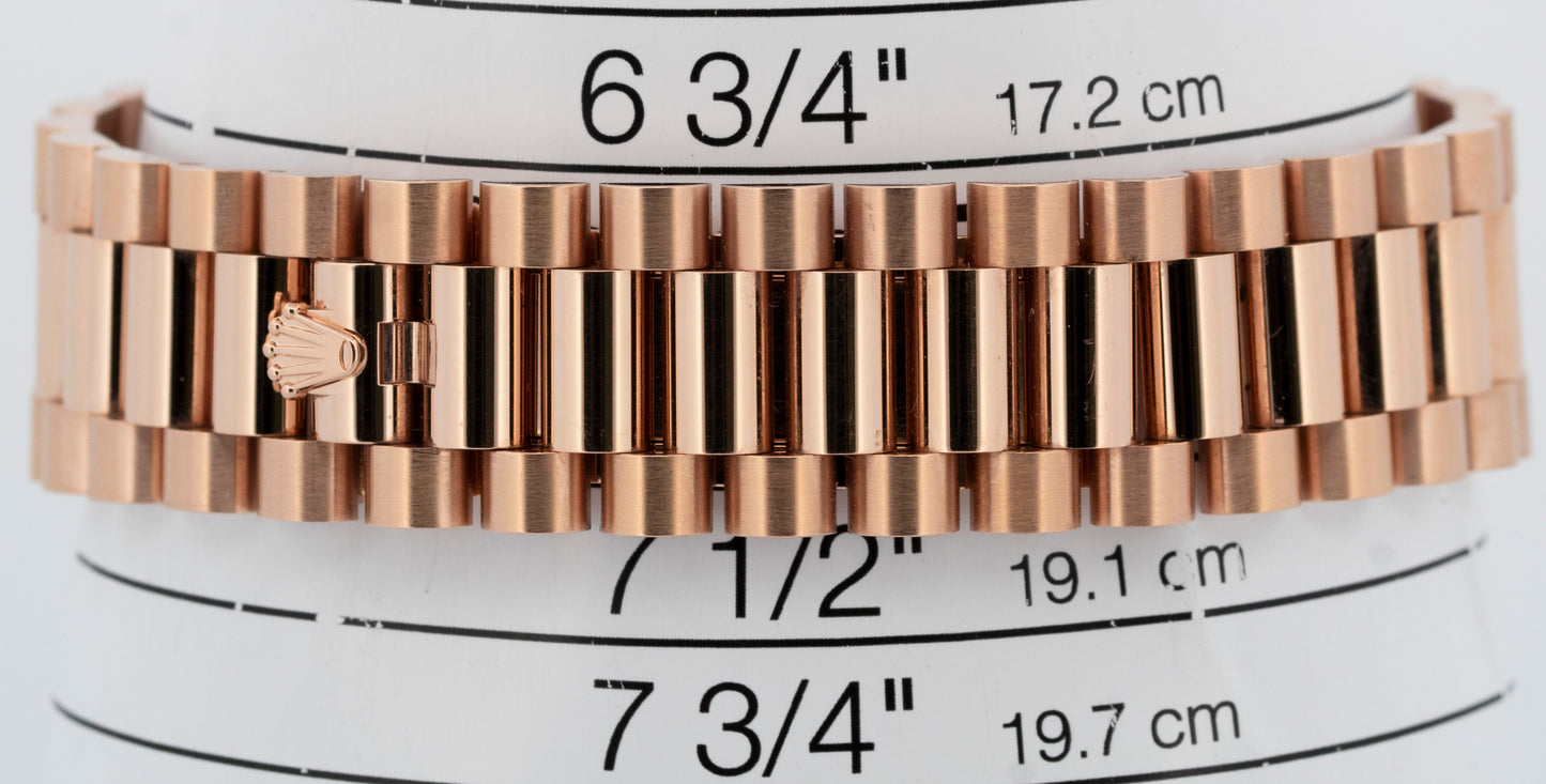 2024 PAPERS Rolex Day-Date 40 SLATE OMBRE 18K Rose Gold 40mm 228235 Watch BOX
