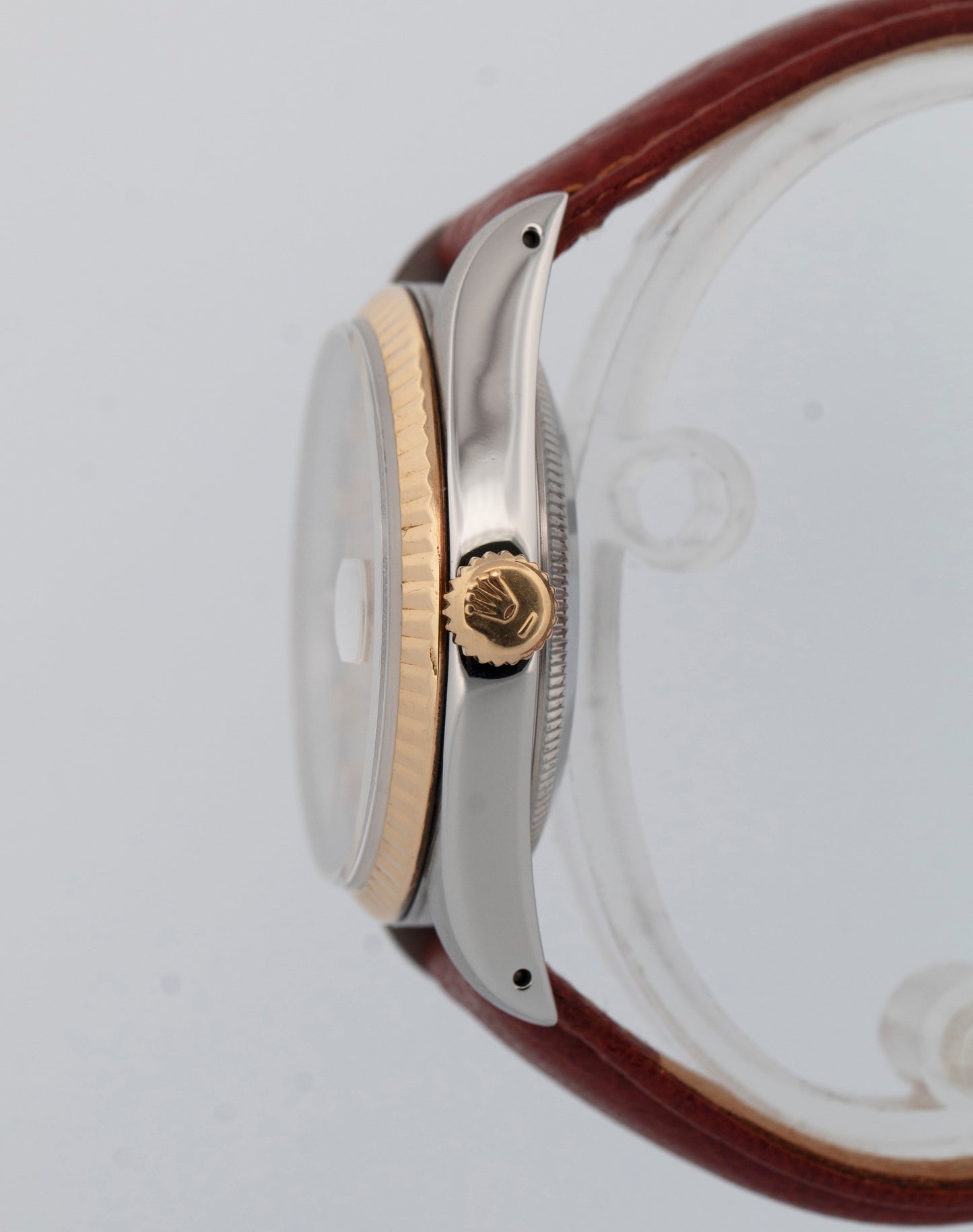 Rolex DateJust 36mm CHAMPAGNE DIAMOND Two-Tone 18K Gold Fluted 16233 Watch