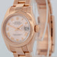 PAPERS Ladies Rolex DateJust President 26mm 18K Rose Gold Watch 179165 BOX