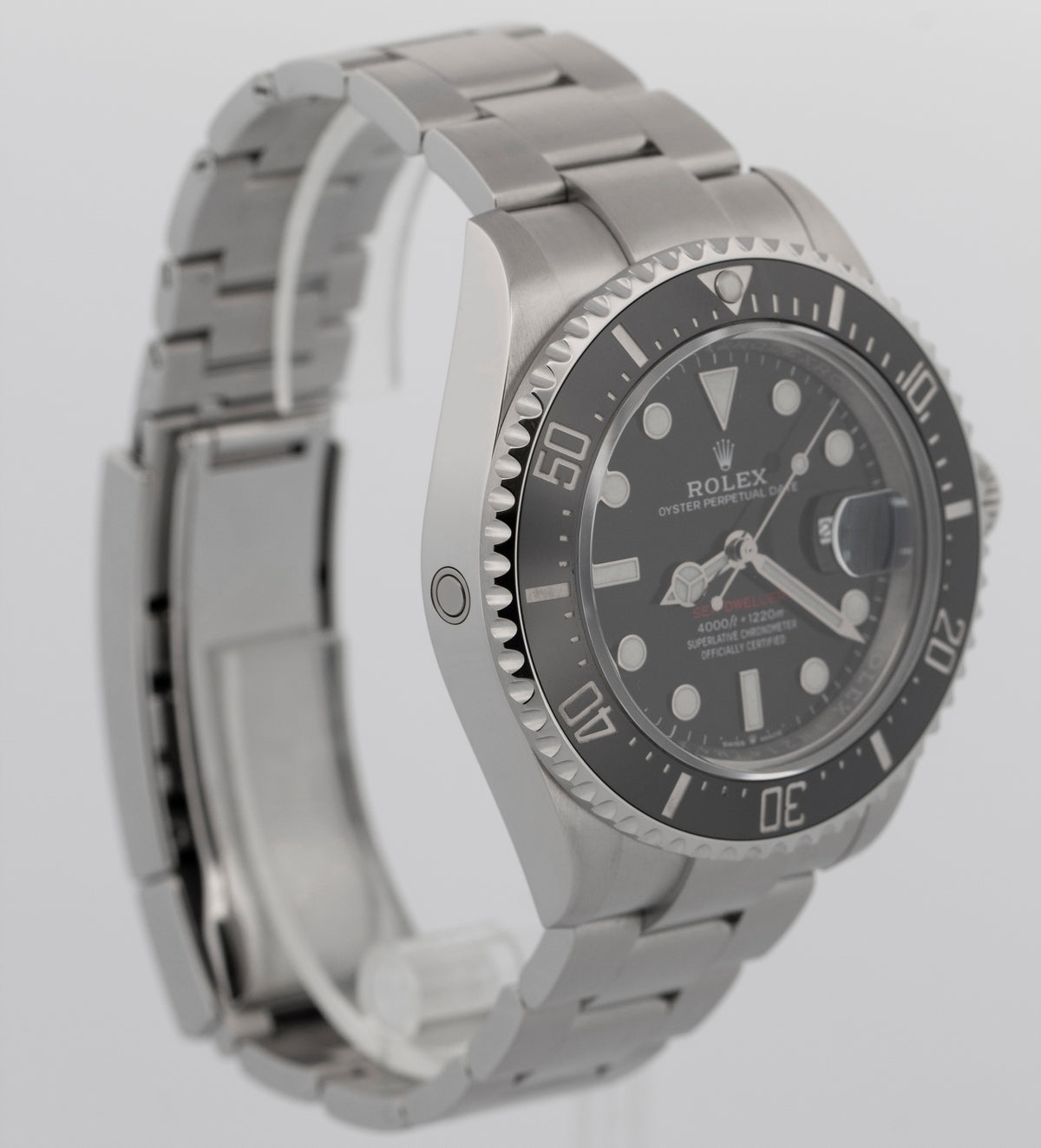 2018 Rolex Sea-Dweller Red 126600 Stainless Steel Black 43mm Watch Box Papers