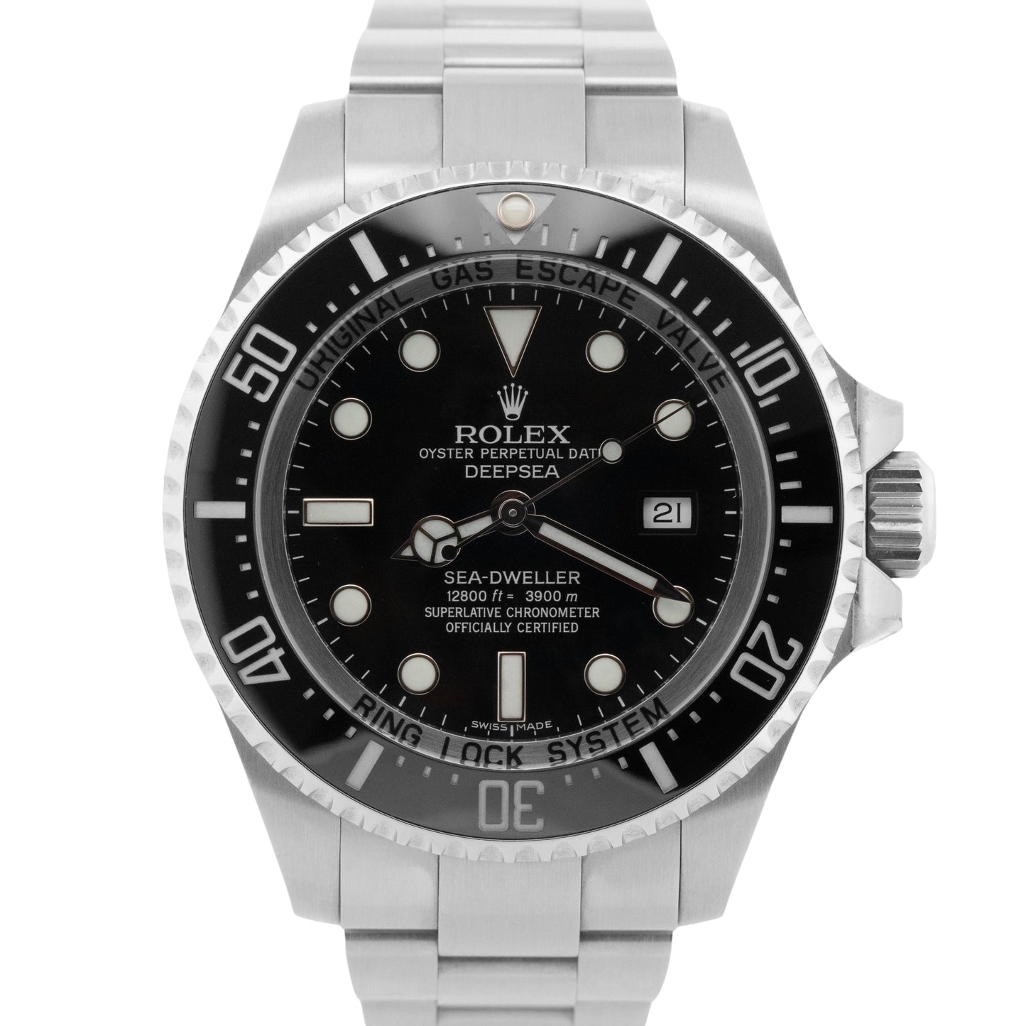 2017 PAPERS Rolex Sea-Dweller Deepsea 116660 BLACK 44mm Ceramic Steel Watch BOX