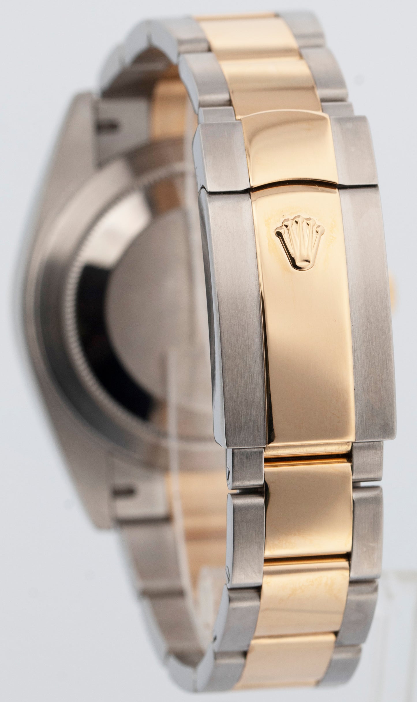 PAPERS Rolex Datejust SILVER Two-Tone 18K Yellow Gold Steel 41mm 126303 BOX