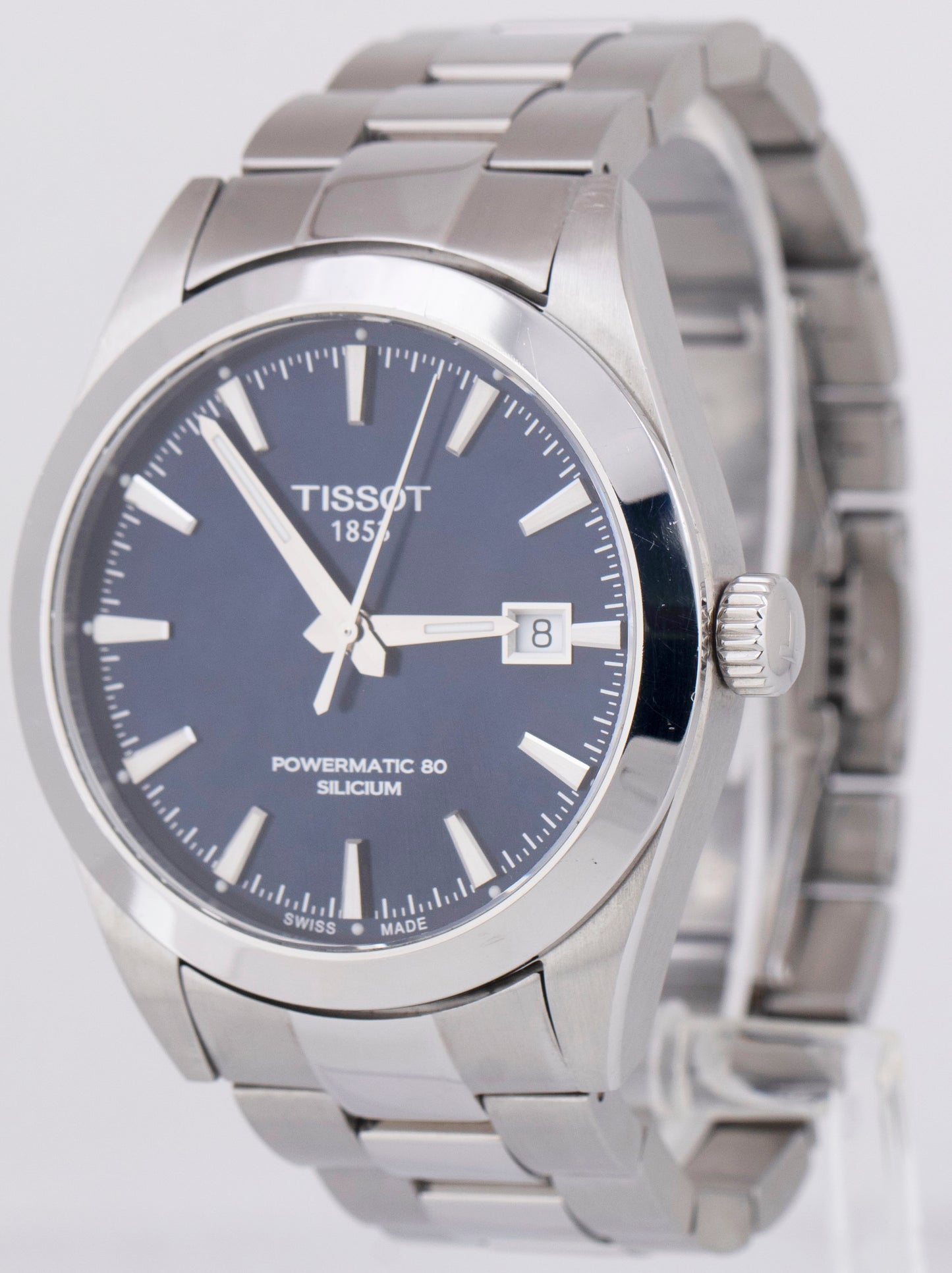 Tissot Gentleman Powermatic 80 Silicium Blue 40mm Date Watch T127.407.11.041.00