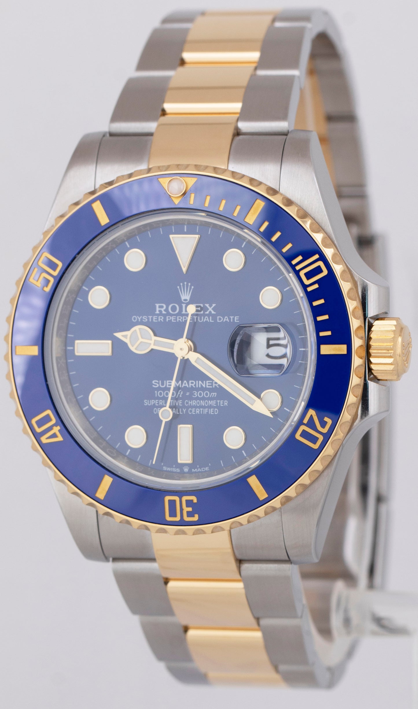 2023 NEW PAPERS Rolex Submariner Date 41mm Ceramic Two-Tone Gold 126613 LB BOX