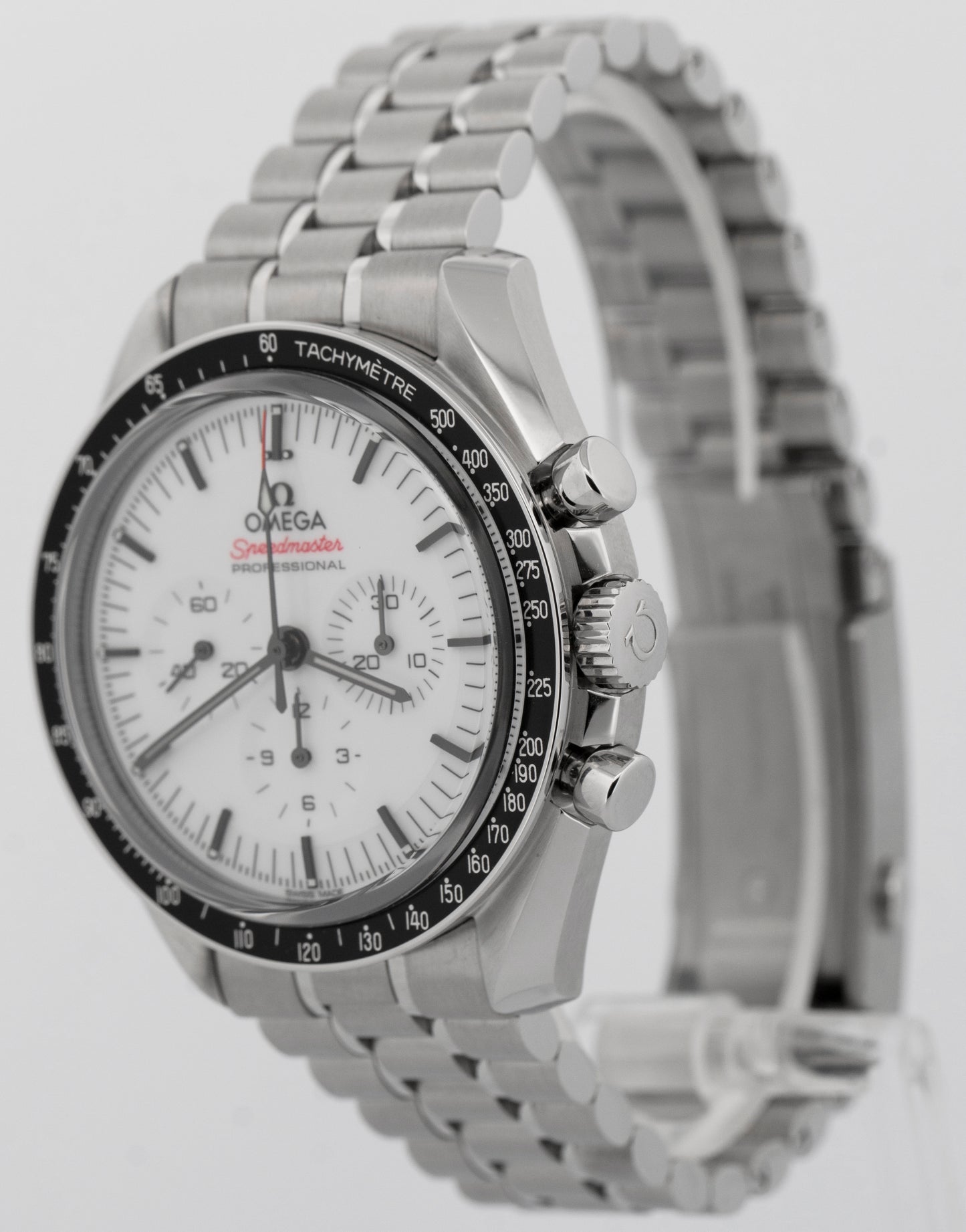 2026 PAPERS Omega Speedmaster WHITE Stainless Steel 42mm 310.30.42.50.04.001 BOX