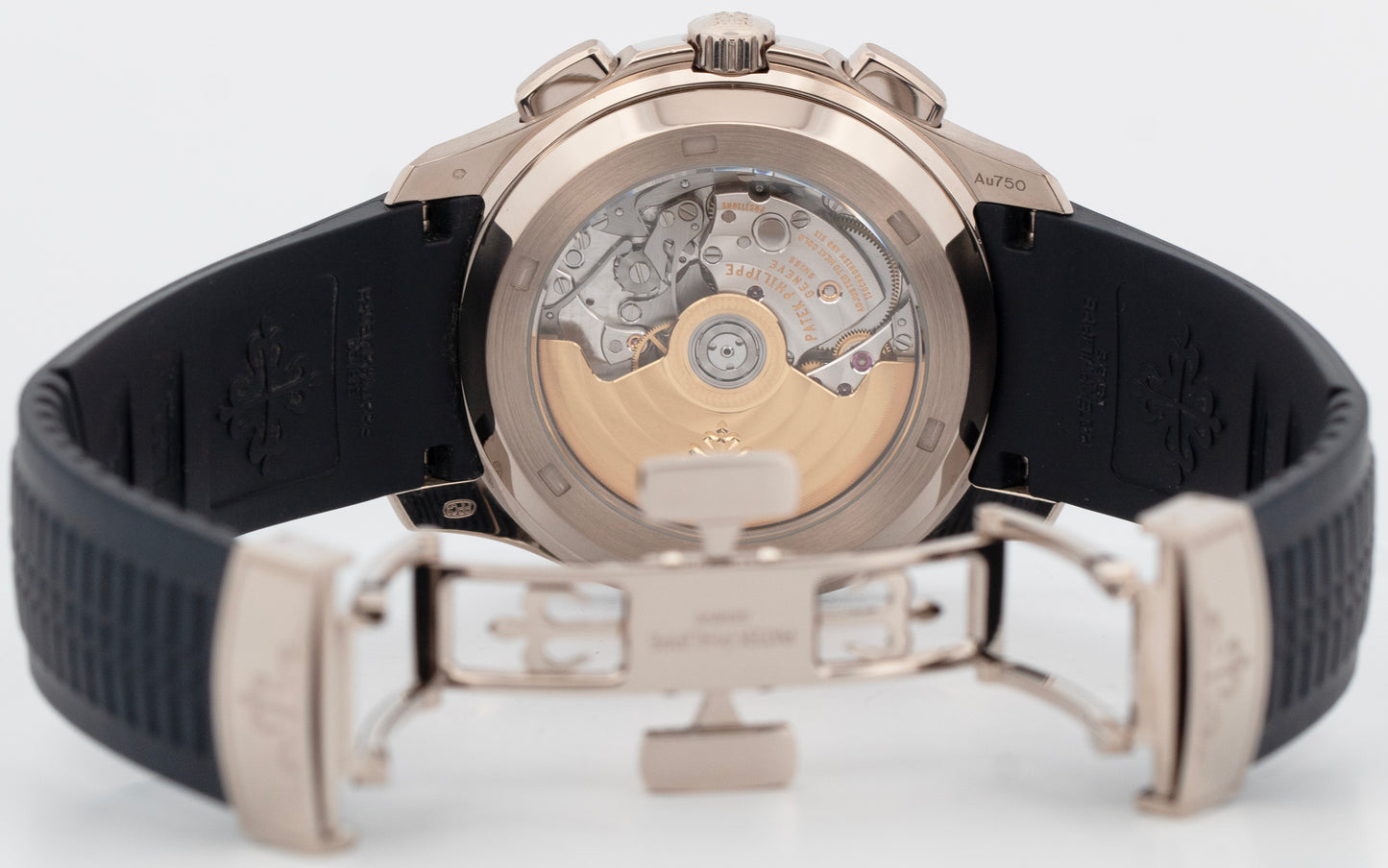 PAPERS Patek Philippe Aquanaut BLUE Rubber 18K White Gold 42.2mm 5968G-001 BOX