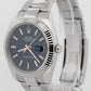 2022 Rolex DateJust 41 126334 Blue Motif Stainless Steel 41mm Watch Box Papers