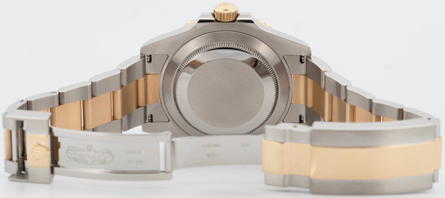 PAPERS Rolex Submariner Date BLUE 41mm Ceramic Two-Tone Gold Watch 126613 LB BOX