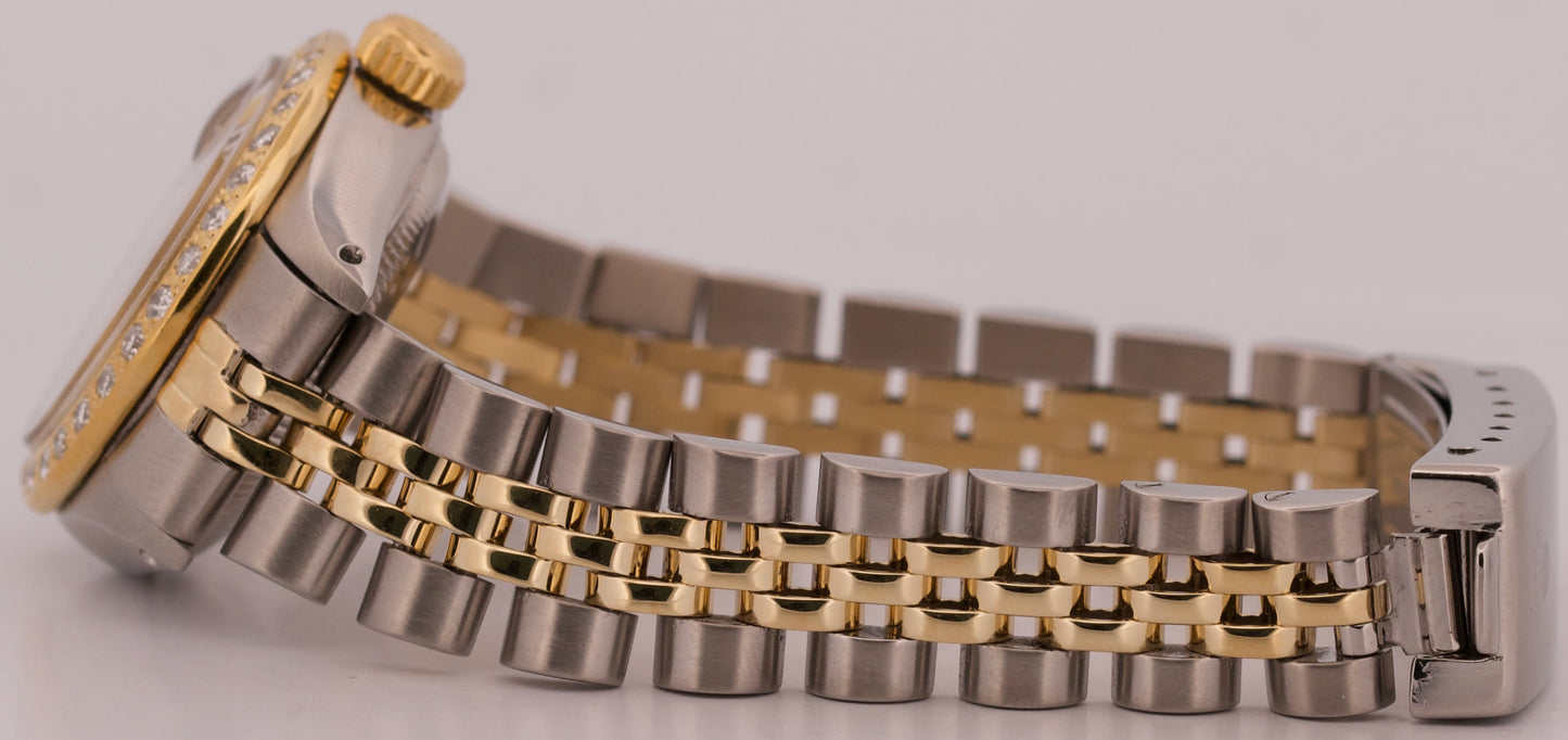 1979 Ladies Rolex DateJust 26mm CHAMPAGNE DIAMOND 18K Gold Steel JUBILEE 6917