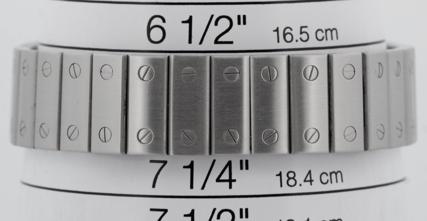 Ladies Cartier Santos Galbee WHITE Quartz 29mm Stainless Steel 1564 W20060D6