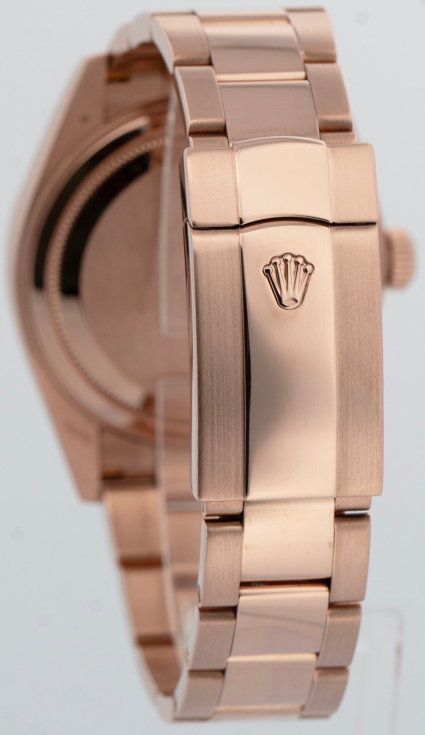 Rolex Sky-Dweller 18K Rose Gold BLUE GREEN 42mm Fluted Oyster Watch 336935 BOX