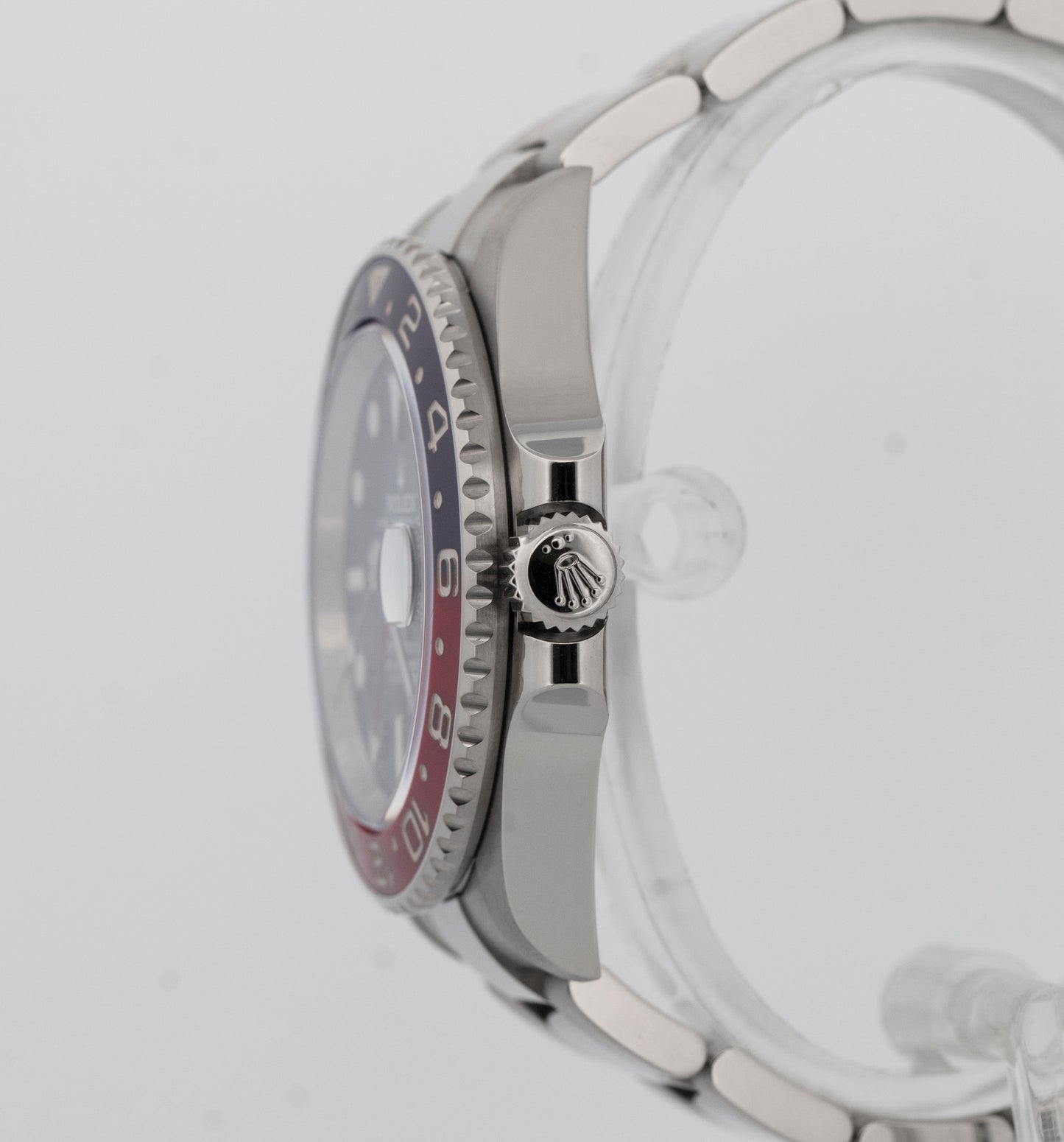 PAPERS Rolex GMT-Master II PEPSI Red Blue 18K White Gold Watch 126719 BLRO BOX