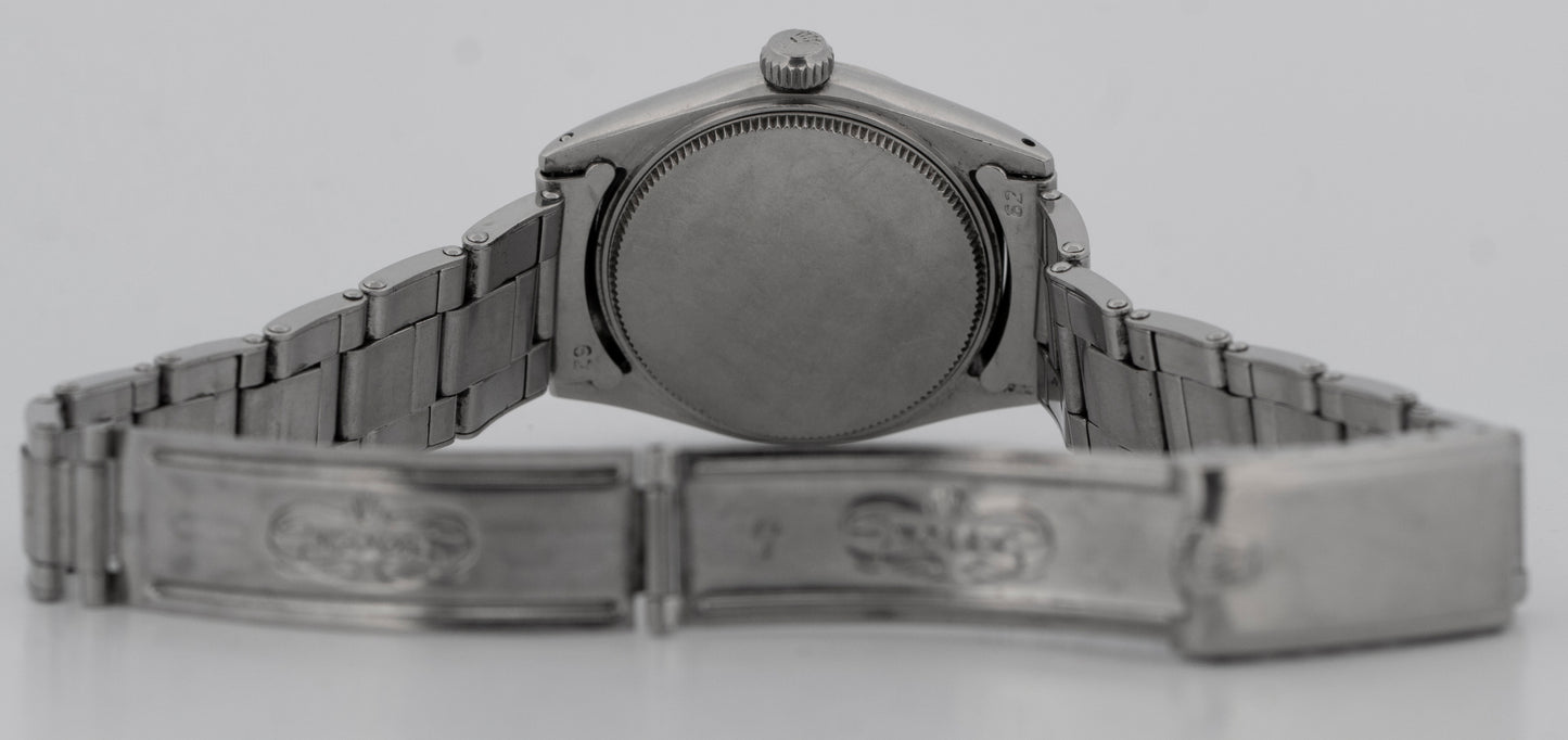 Rolex Oyster Date Precision SILVER Stainless Steel 30mm 6466 Watch