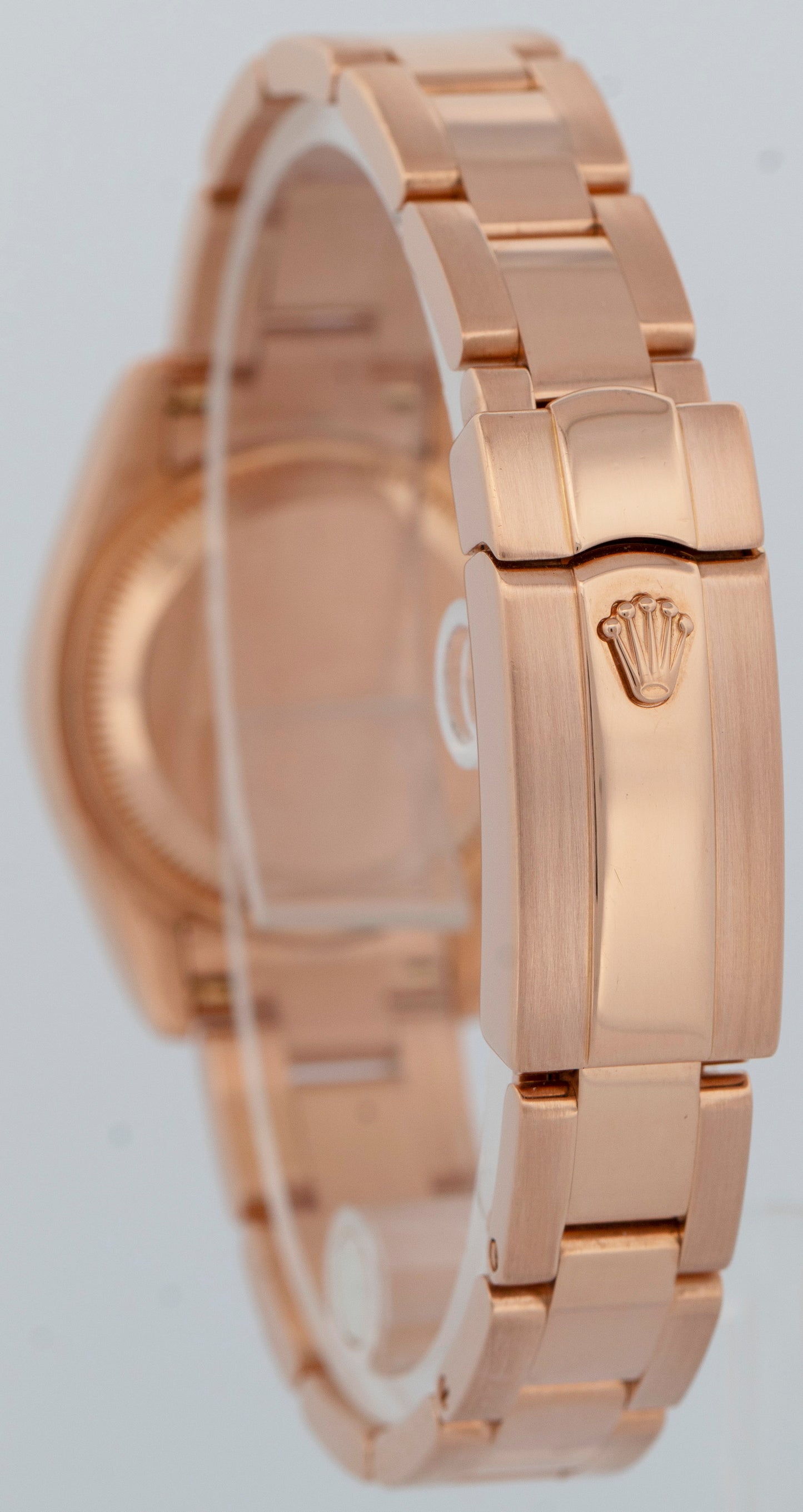 PAPERS Ladies Rolex DateJust President 26mm 18K Rose Gold Watch 179165 BOX