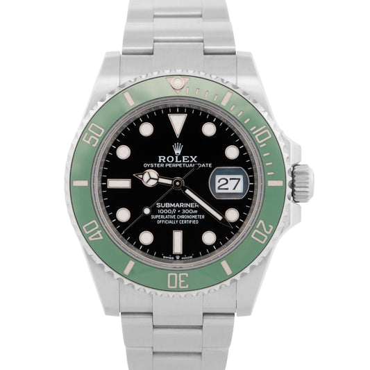 2024 PAPERS Rolex Submariner Date 41 KERMIT Green Steel 41mm Watch 126610 LV BOX