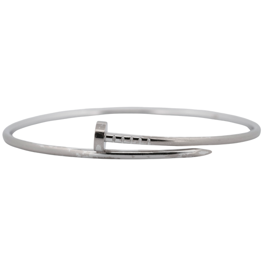 Cartier Juste Un Clou Nail Bracelet Size 20 18K White Gold AU 750 BOX
