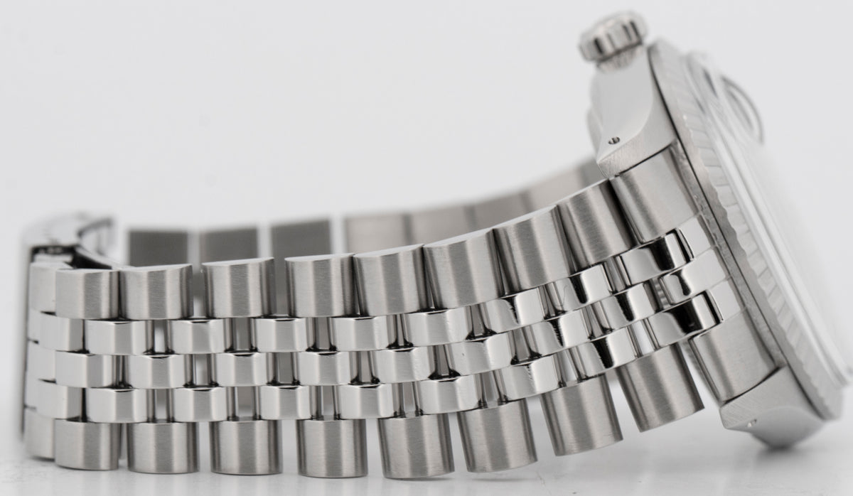 Rolex DateJust 16030 Black Stainless Steel Black Engine-Turned 36mm Watch