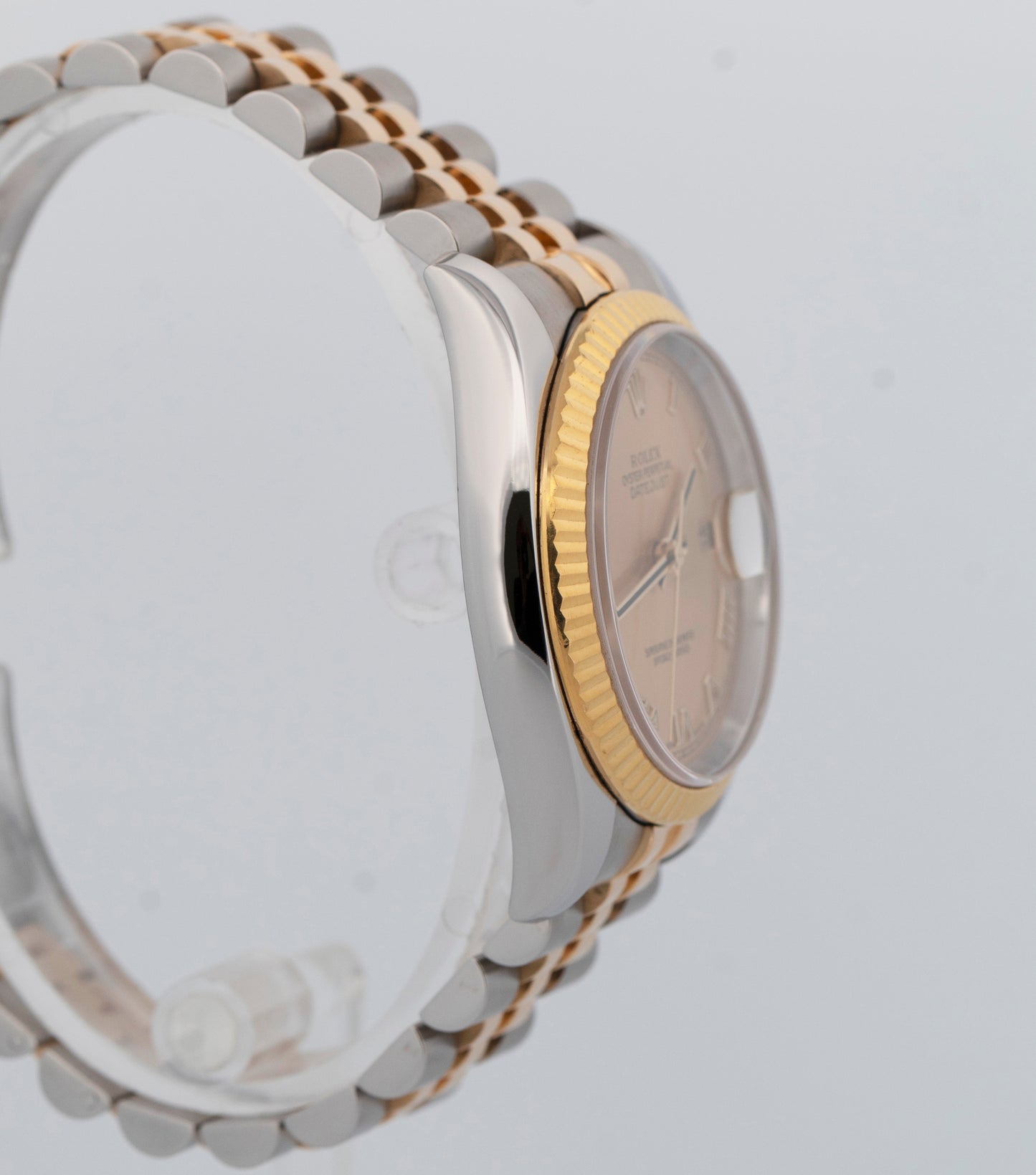 PAPERS Rolex DateJust 36mm CHAMPAGNE Two-Tone 18K Yellow Gold JUBILEE 116233 BOX
