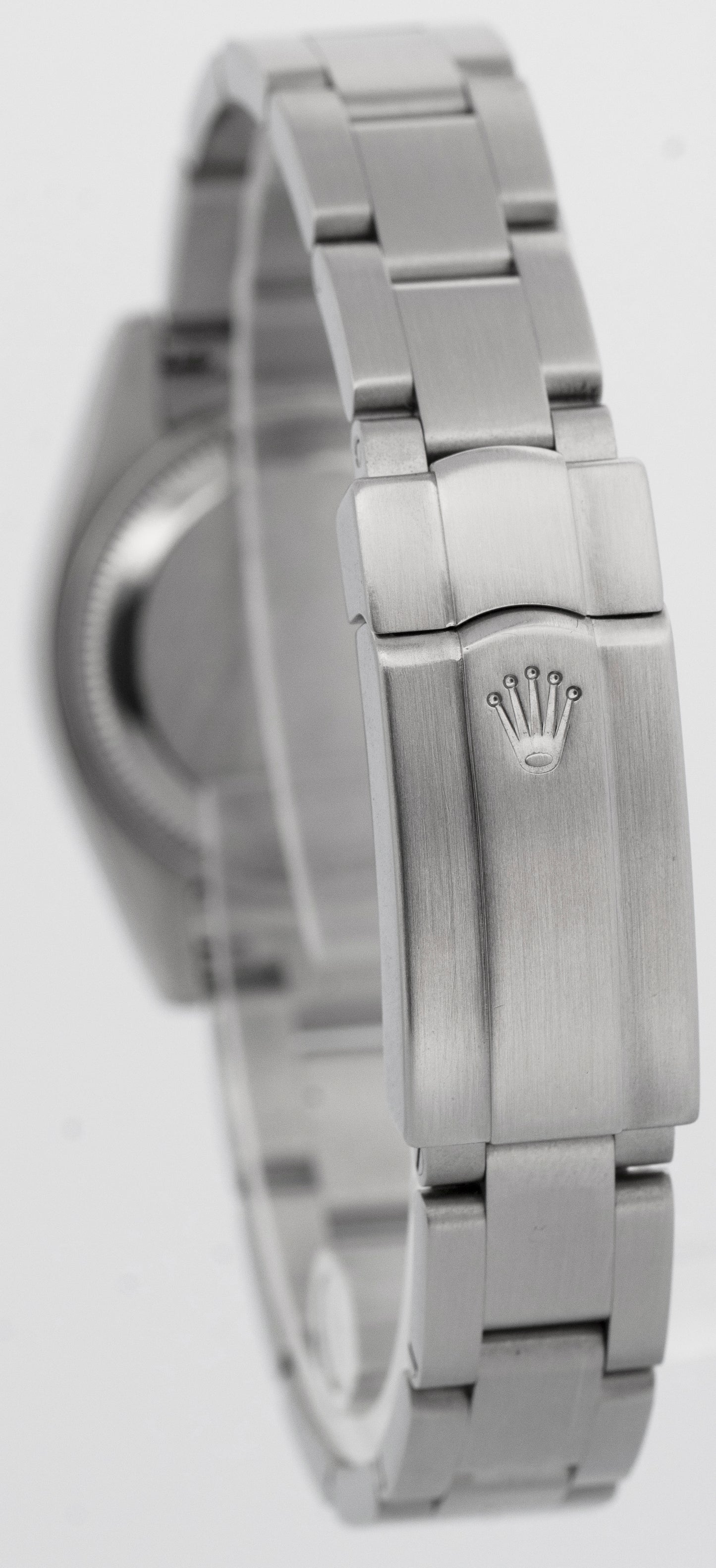 PAPERS Rolex Oyster Perpetual Silver Pink 26mm Stainless Steel Watch 176200 BOX