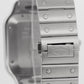 2024 PAPERS Cartier Santos 39.8mm BLUE 4072 WSSA0071 Stainless Steel Watch BOX
