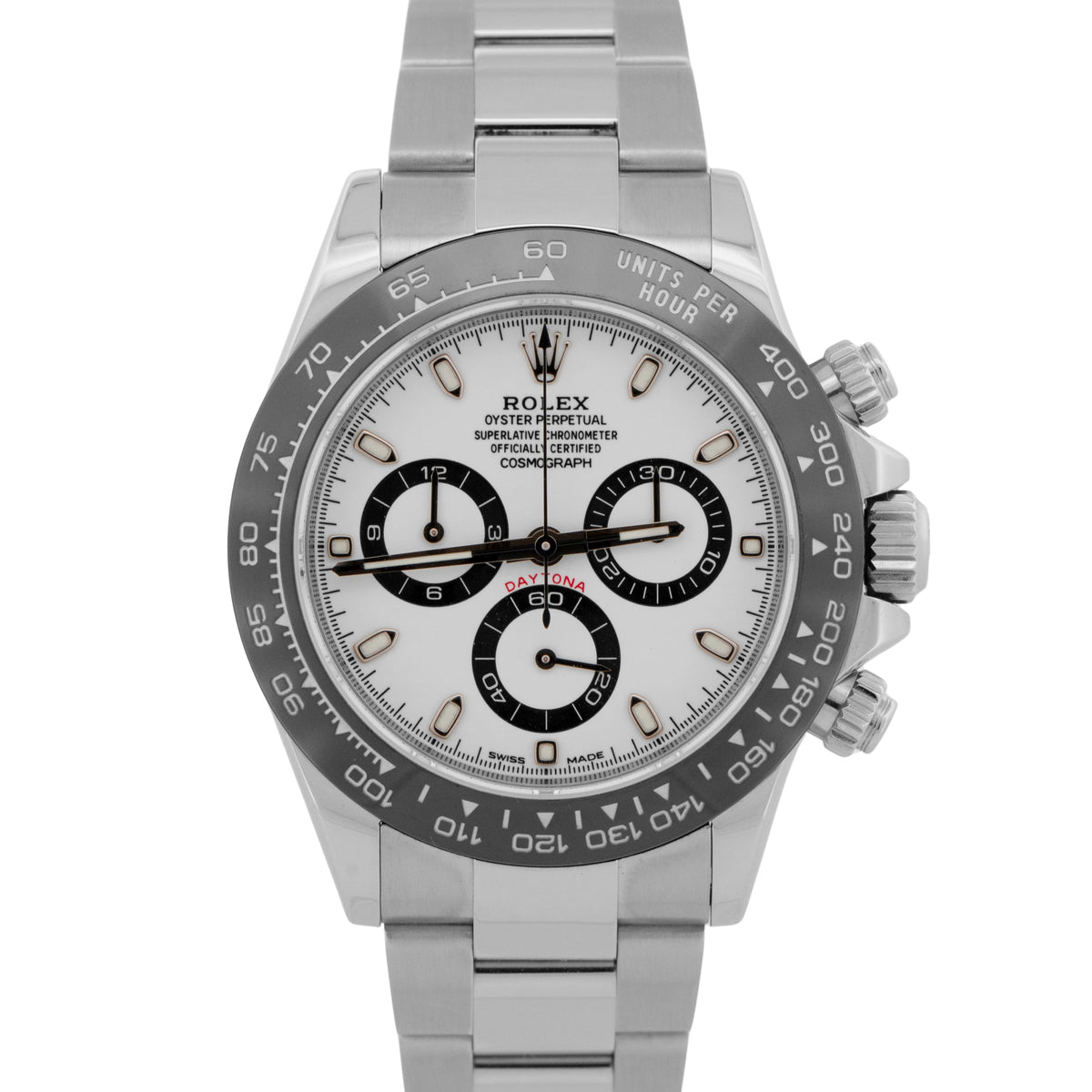 2016 Rolex Daytona Cosmograph 116500 LN Panda White Steel 40mm Watch Box Papers