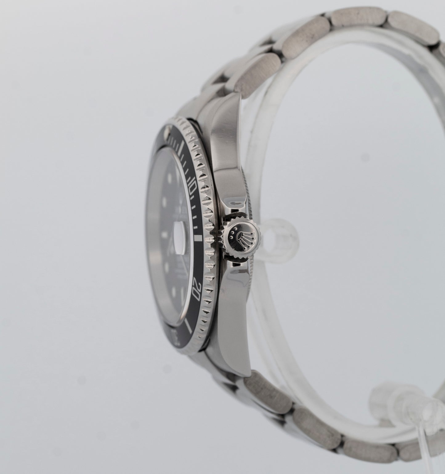 Rolex Submariner Date BLACK Stainless Steel No-Holes Case 40mm 16610 LN Watch