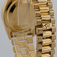 Rolex Day-Date President CHAMPAGNE ROMAN 36mm 18K Yellow Gold Fluted 18238 Watch