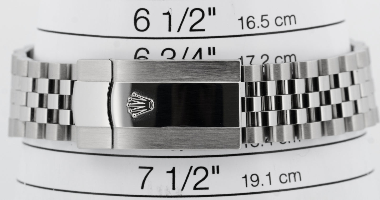 2024 PAPERS Rolex DateJust 41mm WIMBLEDON 18K Fluted Steel JUBILEE 126334 BOX