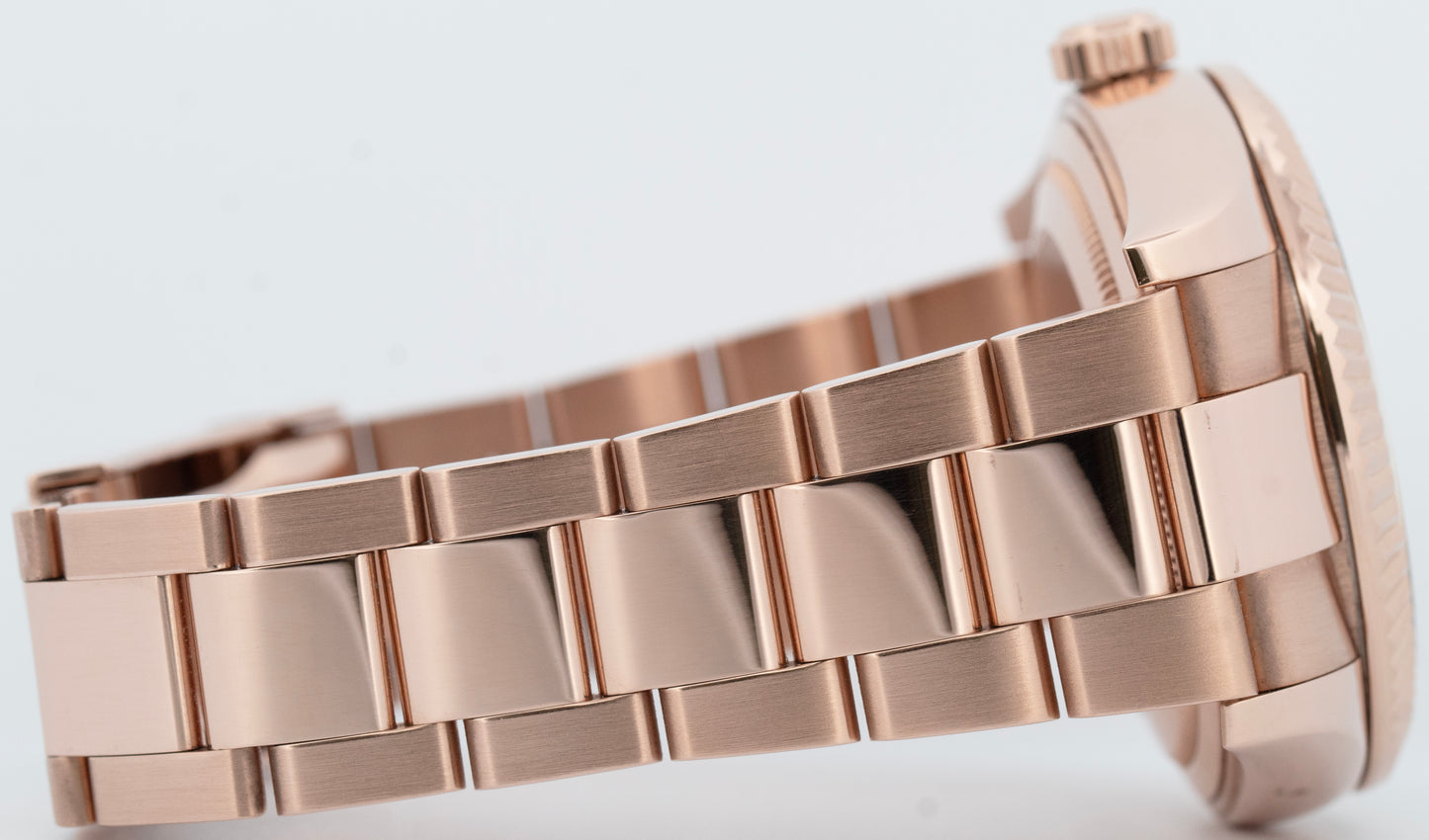 Rolex Sky-Dweller 18K Rose Gold BLUE GREEN 42mm Fluted Oyster Watch 336935 BOX
