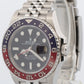 PAPERS Rolex GMT-Master II 40mm PEPSI Red Blue JUBILEE Steel 126710 BLRO BOX