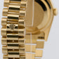 Rolex Day-Date President CHAMPAGNE ROMAN 36mm 18K Yellow Gold Fluted 18238 Watch