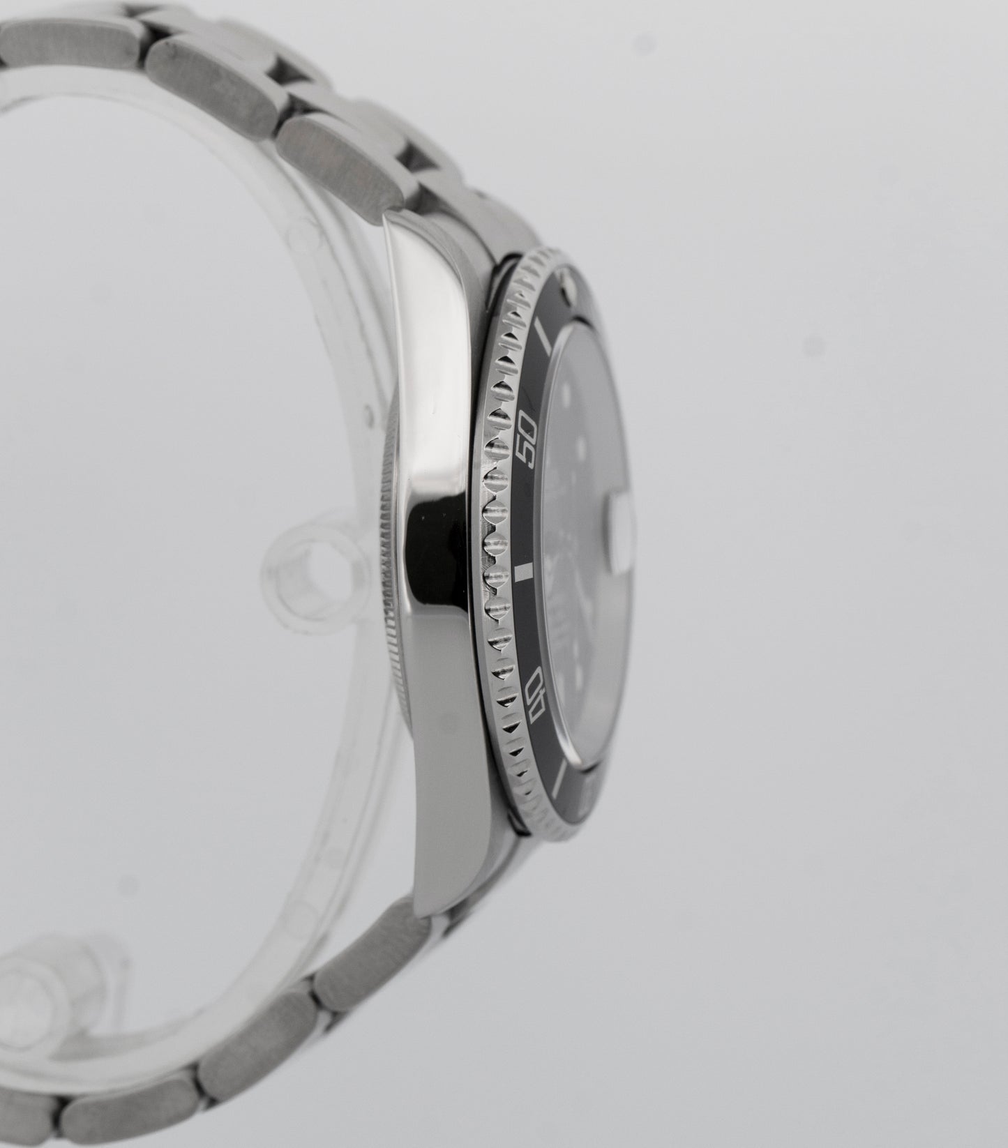 Rolex Submariner Date BLACK Stainless Steel No-Holes Case 40mm 16610 LN Watch